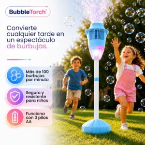BubbleTorch: Lámpara creadora de burbujas