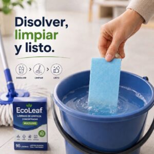 EcoLeaf: Láminas de Ultradetergente Concentrado Ecológicas
