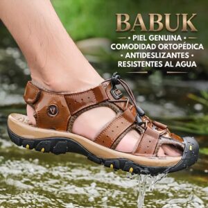 Babuk: Sandalias ortopédicas de cuero