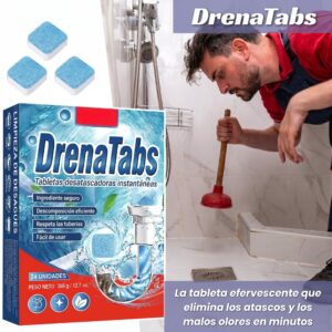 DrenaTabs: Tabletas desatascadoras instantáneas