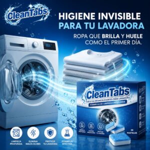 CleanTabs: Tabletas Desincrustantes para Lavadora