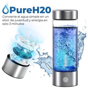 PureH2O: Botella creadora de agua hidrogenada