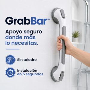 GrabBar: Soporte de seguridad con agarre de succión