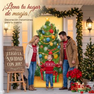 Joy: Decoración navideña para puertas
